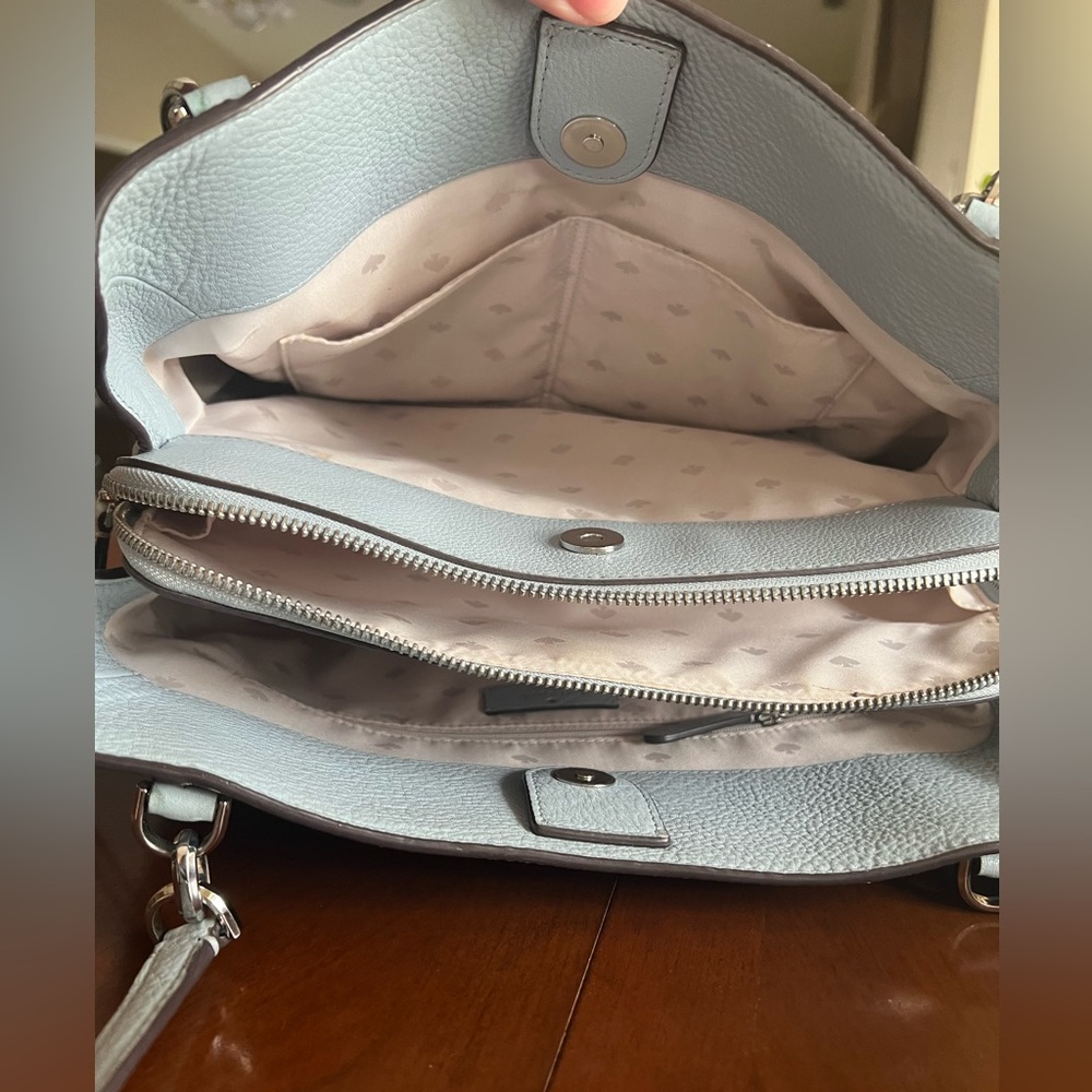 Kate Spade New York Frosted Blue Jackson Medium Triple Compartment Shoulder Bag - Picture 3 of 3